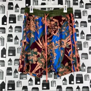 Free People - floral leaf multicolored shorts